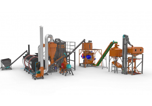 Linie granulare ingrasamant organic 500 - 900 kg/ora matrita inelara